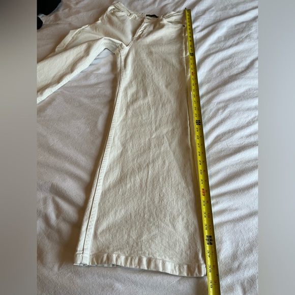 Maje High-Waisted Wide-Leg Jeans White, US 6 - Picture 10 of 16